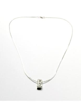 Намисто ланцюжка ланцюжка персональний подарунок особиста буква срібло золото підвіска кулон намисто mc3422 фото