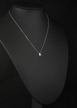 Намисто ланцюжка ланцюжок персональний подарунок особиста буква срібло золото підвіска кулон намисто mc3466 фото