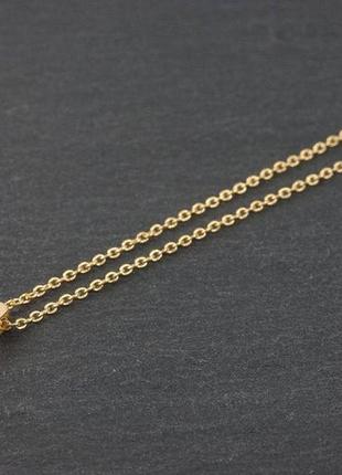 Намисто-кльош ланцюжка персональний подарунок особиста буква золото срібло підвіска кулон намисто mc3486 фото