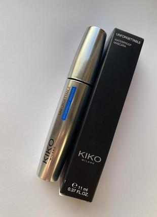 Тушь водостойкая kiko milano