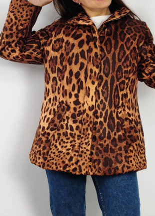Гарна леопардова курточка трансформер