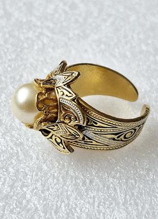 Кольцо vintage spanish damascene коллекционное кольцо кольца
