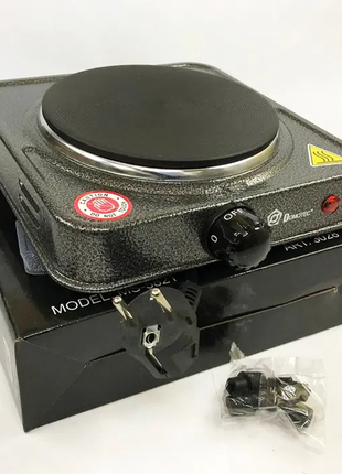 Електроплита настільна domotec ms-5821 (дискова на 1 конфорку/1д)