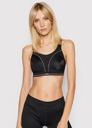 Черный спортивный бюстгальтер фирмы shock absorber размер 34с 75с
