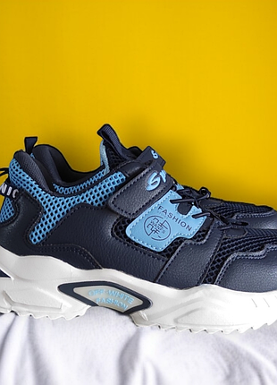 Сині кросівки сітка для дівчинки-літні