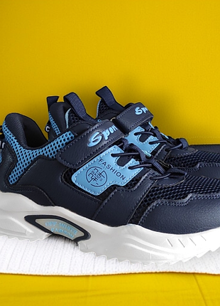 Сині кросівки сітка для дівчинки-літні