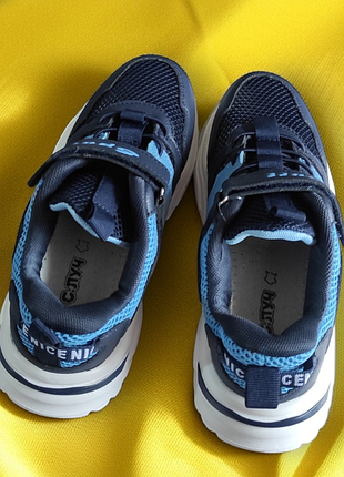 Сині кросівки сітка для дівчинки-літні