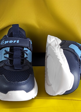 Сині кросівки сітка для дівчинки-літні