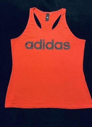 Спортивна майка жіноча коралового кольору adidas р 40-42