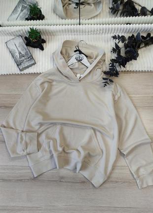 Худи беж оверсайз h&m p l