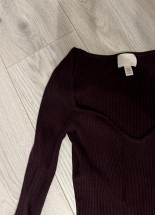 Кофта з фігурним вирізом h&m