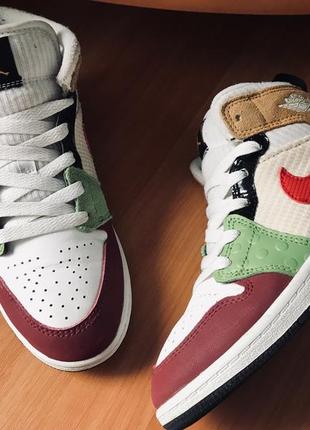 Високі кросівки nike air jordan 1 mid 33-34 р. оригінал!