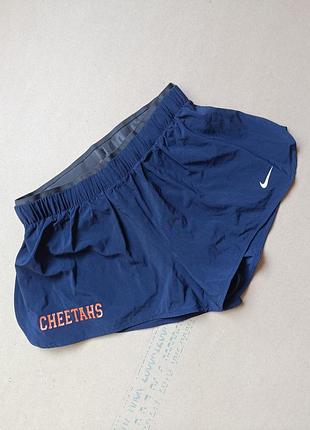 Спортивные шорты двойные с лосинами nike dri-fit. состояние новых
