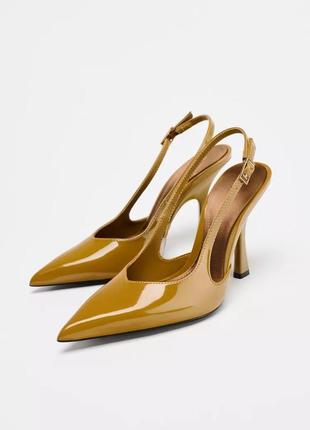 Туфли женские коричневые zara new