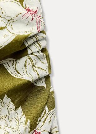 Платье из смесовой льняной ткани zara8 фото
