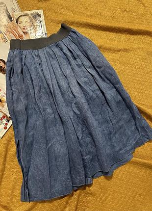 Спідниця міні з кишенями ручної роботи