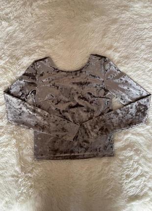 Топ кофта велюр оксамит бархат светр