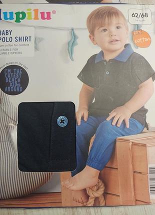 Футболка поло на малюка 2-6 місяців