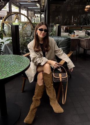 Замшевые ковбойские сапоги, казаки, zara 37, 38, 39, 40
