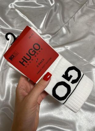 Білі шкарпетки носки hugo boss оригінал 2 шт