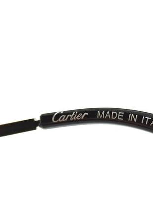 Cartier сонцезахисні окуляри унісекс модні сіро блакитний градієнт в сріблястому металі