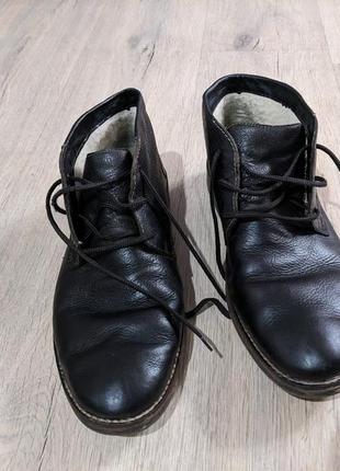 Кожаные зимние ботинки rieker 41-42