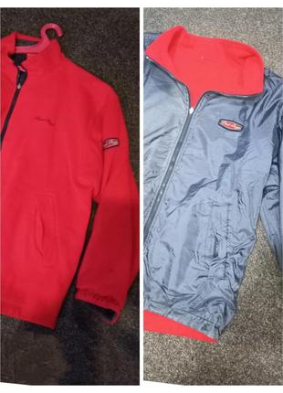 Двухсторонняя флисовая кофта, куртка, ветровка,xl-2xl.bad boys.