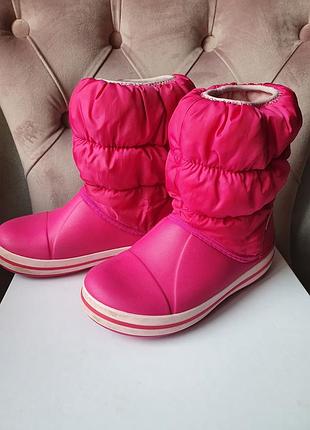 Сапоги crocs j1, розового цвета