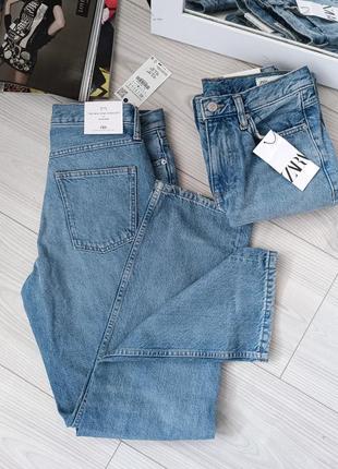 Джинси прямі з ефектом забруднення від zara