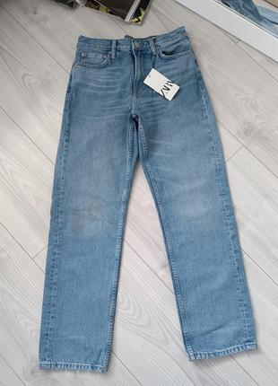 Джинсы прямые с эффектом загрязнения от zara3 фото