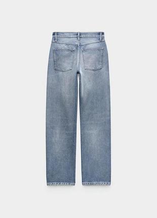 Джинсы прямые с эффектом загрязнения от zara7 фото