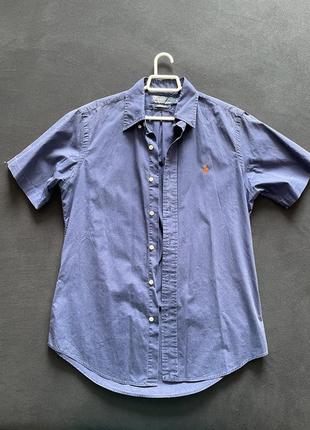 Котонова сорочка s розмір під джинс polo ralph оригінал
