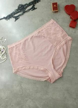 Розовые трусы с кружевом marks & spencer