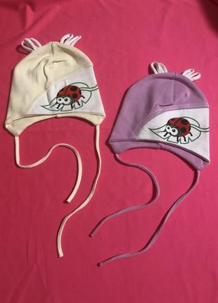 Шапка на девочку 38/40 см