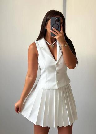 Костюм (жилетка+юбка) 2