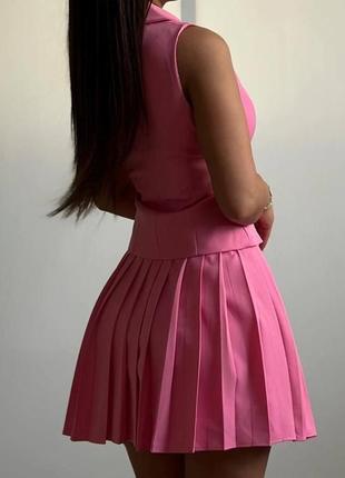 Костюм (жилетка+юбка) 8