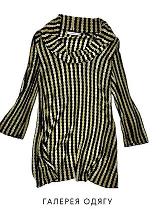 Трикотажное короткое платье с люрексом от 2-biz