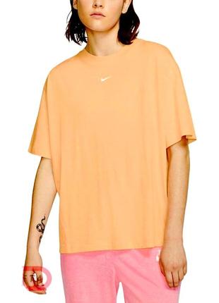 Футболка женская оверсайз с вышитым лого nike oversize