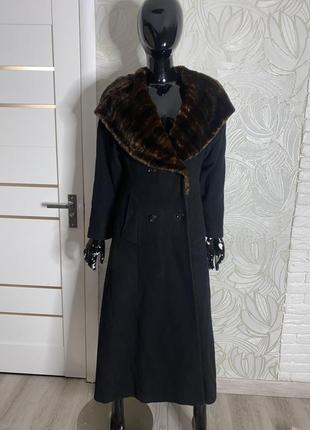 Демисезонное пальто с капюшоном винтаж classic