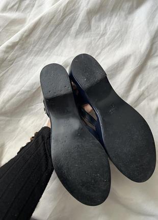 Сандалии винтаж женские синие