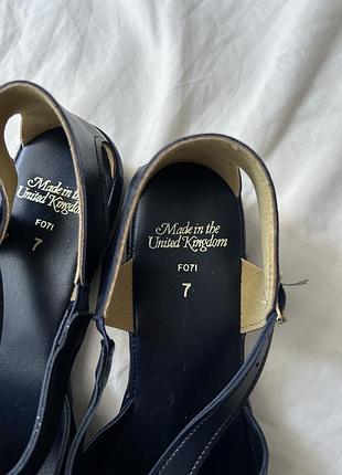 Сандалии винтаж женские синие