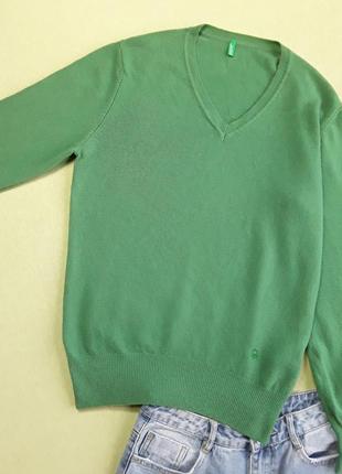 Комфортный мягкий шерстяной свитер  от benetton5 фото