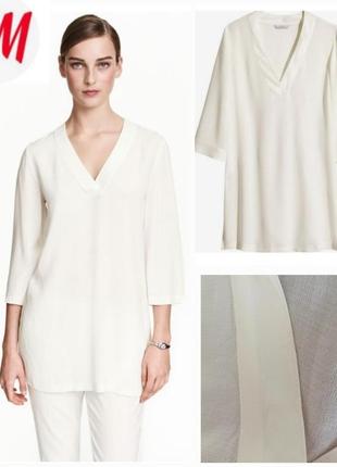 Красивая блуза,туника,h & m,ваниль
