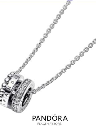 Цепочка чокер серебро silver_pandora стильное изысканное украшение