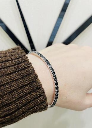 Срібний браслет на резинці 925 проба