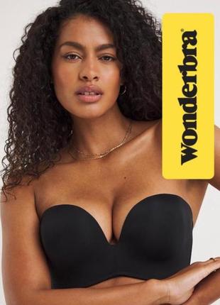 Бюстгальтер wonderbra 38d 85d без бритель бардотка бандо