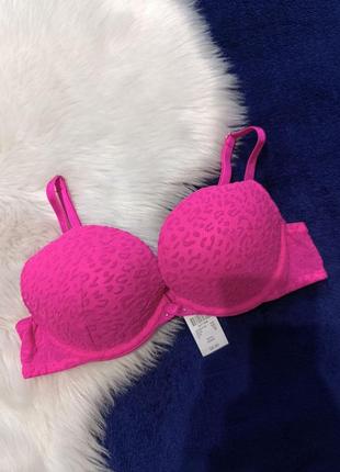 Бюстгальтер бра нижнее белье базовый пуш-ап розовый