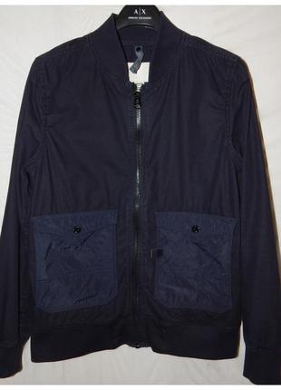 Лёгкий бомбер g star raw a crotch indigo bomber jkt. size m