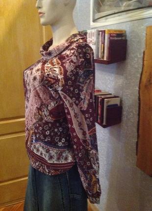Яскрава жива блуза красивою забарвлення, бренду iwie, р. 48-501 фото