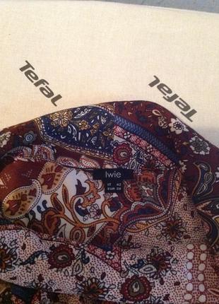 Яркая живая блуза красивой расцветки, бренда iwie,  р. 48-505 фото